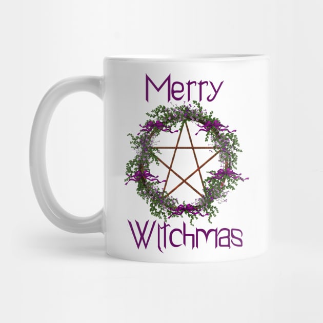 Merry Witchmas Pentacle Wreath by The Cottage Cauldron